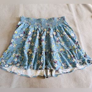 Junior’s SO blue floral skirt.  Size L